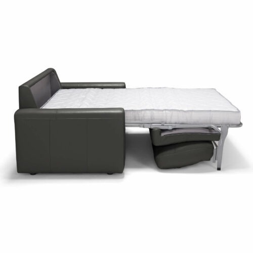 Divine Sleeper Sofa - Side view of bed pulled out- Dark Gray-SU-D329-371L09-79