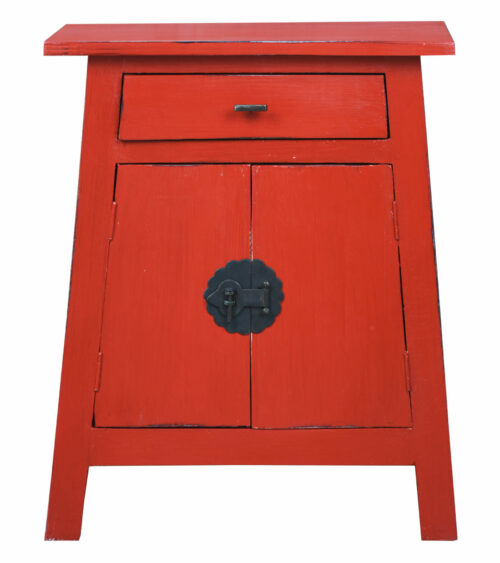 Cottage Collection- Zen end table, front view-CC-CHE206LD-RD
