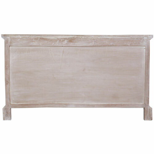 Cottage Collection -Sideboard in limewash, back view-CC-CAB2235S-LW