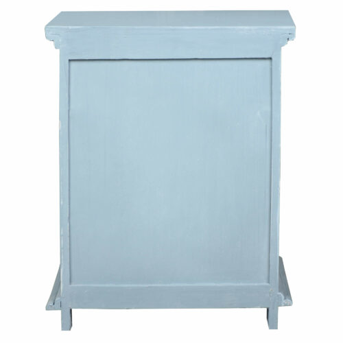 Cottage Collection- Table in beach blue, back view-CC-TAB808TLD-BB