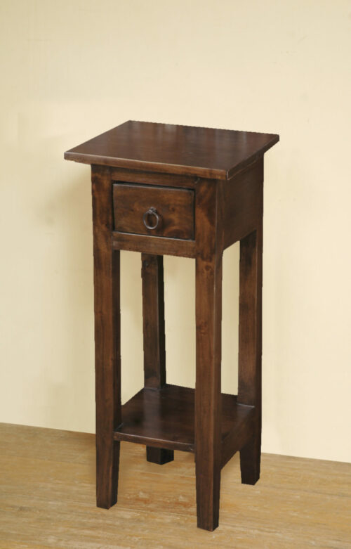 Cottage Collection- Side table in Old Java, angle view in room setting-CC-TAB1792S-OJ