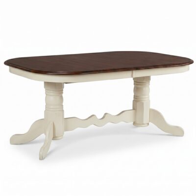 Andrews Collection- Double butterfly leaf table-closed, angle view-DLU-ADW4296-AW
