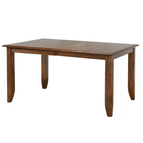 Amish Dining - 72 -inch dining table without leaf, angle view-DLU-BR4272-AM