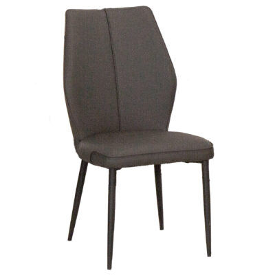 Marta/ Mara G5458-01 Dining Chair - Charcoal Gray/ Matte Black