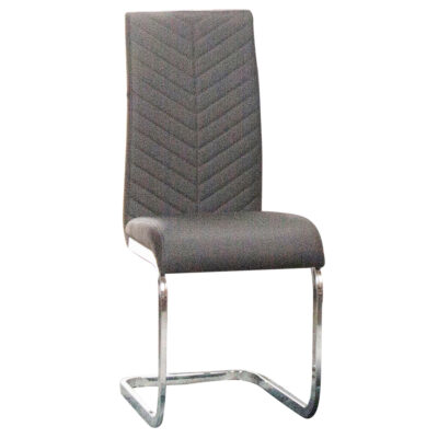 Murano/ Mist G5466-01 Dining Chair - Charcoal Gray/ Chrome