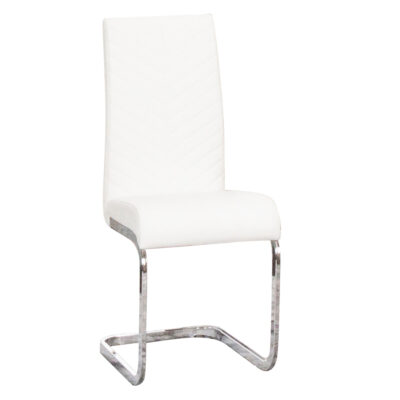 Murano/ Mist G5466-07 Dining Chair - White/ Chrome