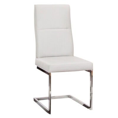 Olympia/ Opal G5515-03 Dining Chair - Light Gray/ Chrome