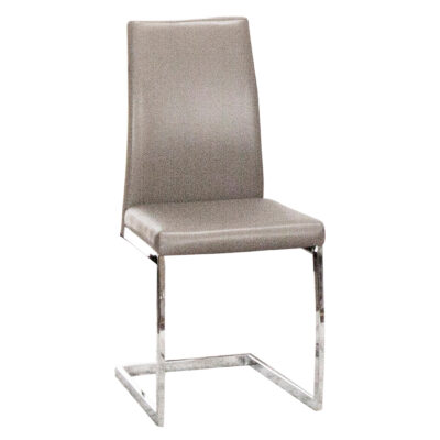 Sarah/ Sela G5655-14 Dining Chair - Mushroom/ Chrome