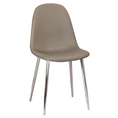Vera/ Venu K5770-09 Dining Chair - Mocha/ Chrome