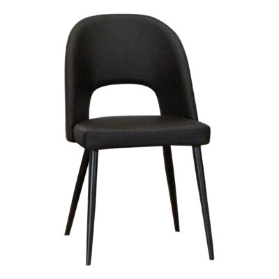 Pluto/ Portia ND545-01 Dining Chair - Black/ Matte Black
