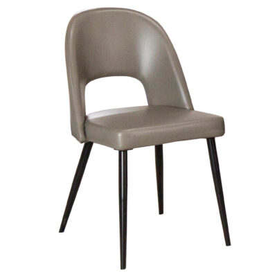 Pluto/ Portia ND545-09 Dining Chair - Mushroom/ Matte Black
