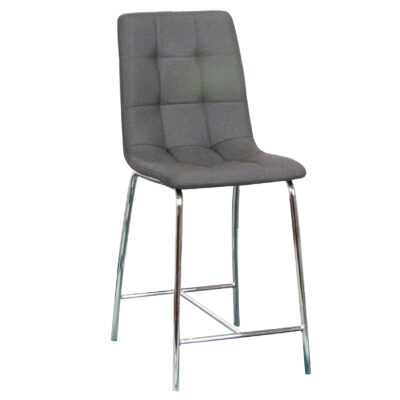 Napa/ Nia ND484-24 Barstool - Charcoal Gray/ Chrome