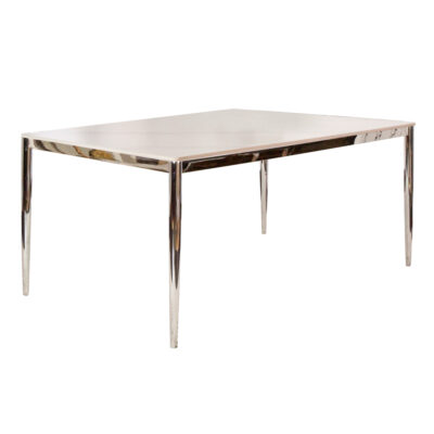 Atom 70x40 Dining Table G5020 - Sintered Stone / Chrome