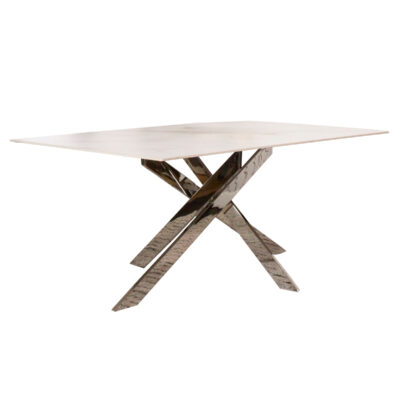 Aldo Dining Table G5028 - Sintered Stone / Chrome