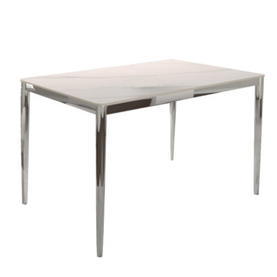 Atom 48x32 Dining Table G5020 - Sintered Stone / Chrome
