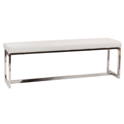 Olympia/ Opal G5515-22 Bench - Light Gray/ Chrome