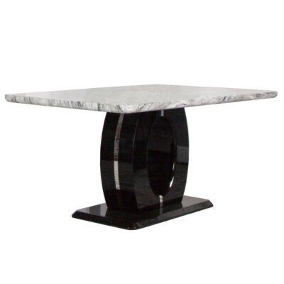 Dyane 64"x38" Counter Height Dining Table G5115 - Faux Marble/ Black Base