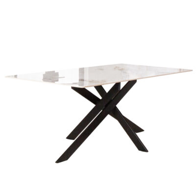 Nero Dining Table G5479 - Chanel Sintered Stone / Matte Black