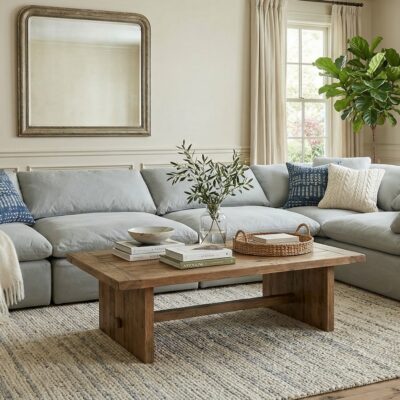 Puff Slipcovered Sectional
