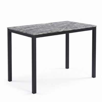 Julie Pub Table K2289-69 - Faux Marble / Black Base