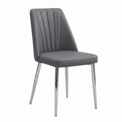 Jerry K5278-01 Dining Chair - Charcoal/ Chrome