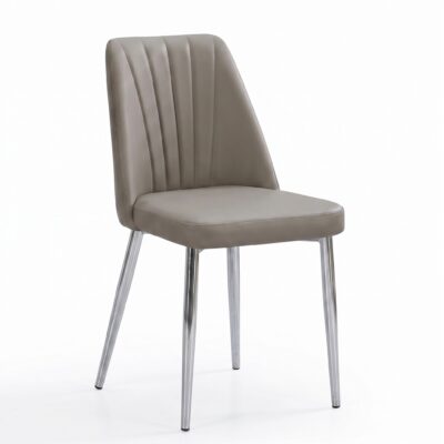 Jerry K5278-03 Dining Chair - Mocha/ Chrome