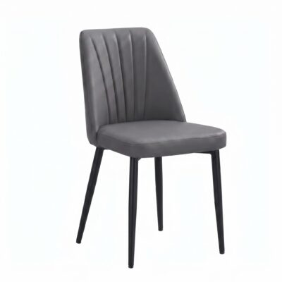 Judy K5293-01 Dining Chair - Charcoal/ Matte Black