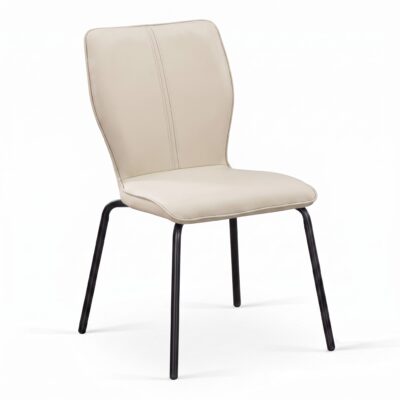 Stanton ND668-11 Dining Stack Chair - Pearl/ Matte Black