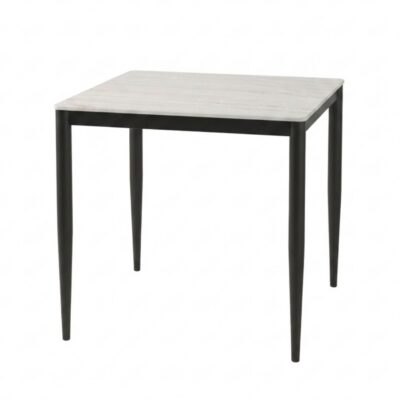 Marta 32x32 Dining Table G5458 - Fossil Stone / Matte Black