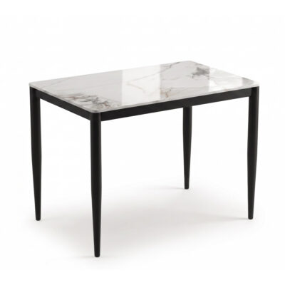 Marta 32x48 Dining Table G5458 - Chanel Sintered Stone / Matte Black