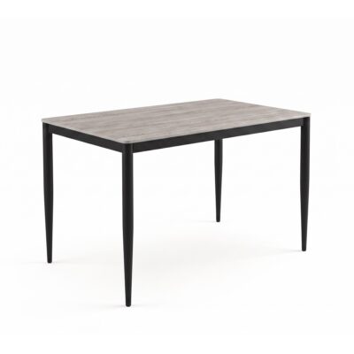 Marta 32x48 Dining Table G5458 - Fossil Stone / Matte Black